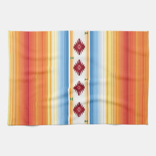 Traditionelle Mexikaner Serape Decke Geschirrtuch