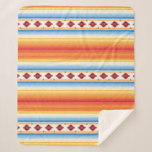 Traditionelle Mexikaner Serape Decke Sherpadecke