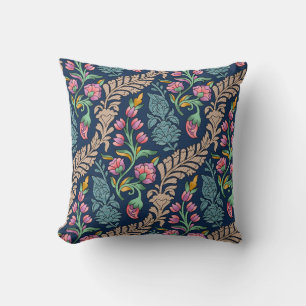 Traditionelle Mughal Allover Designart, Muster, Fl Kissen