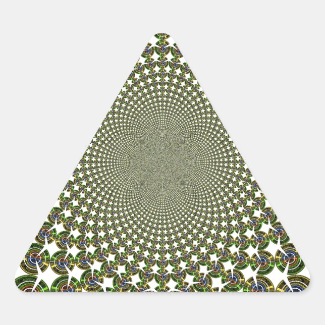 Traditionelle Nahtlose Haie Dreieckiger Aufkleber (Vorderseite)