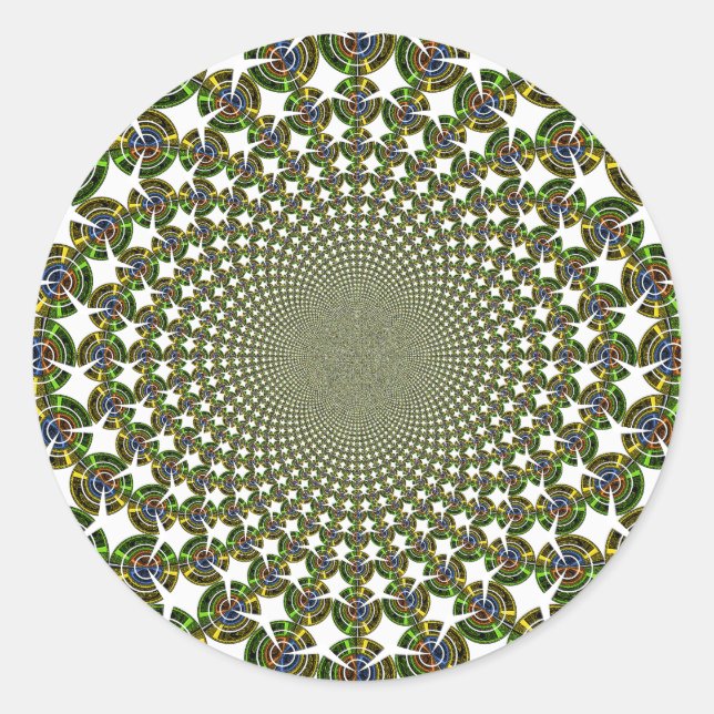 Traditionelle Nahtlose Haie Runder Aufkleber (Vorderseite)