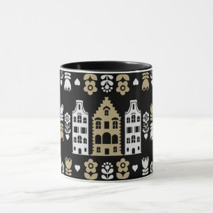 Traditionelle niederländische Folk Art Print Tasse