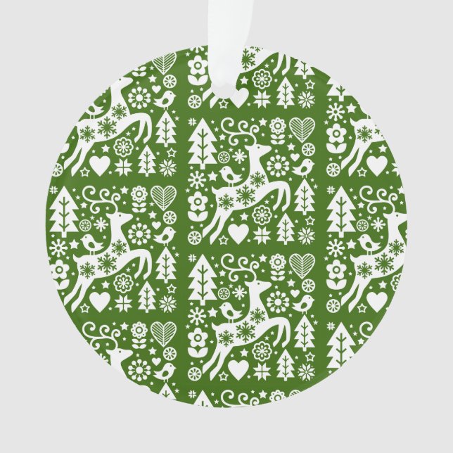 Traditionelle nordische Weihnachtsdekoration Ornament (Vorderseite)