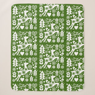Traditionelle nordische Weihnachtsdekoration Sherpadecke