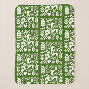 Traditionelle nordische Weihnachtsdekoration Sherpadecke