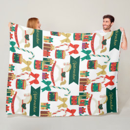 Traditionelle Nutcracker Ballet Weihnachten Fleecedecke