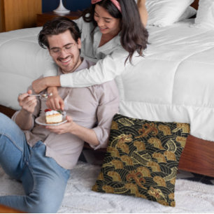 Traditionelle orientalische Drachenkunst Kissen