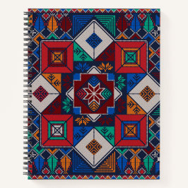 Traditionelle Palästina Stickerei täreez bunt Notizbuch