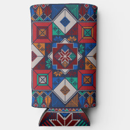 Traditionelle Palästina Stickerei täreez bunt Selters Dosenkühler