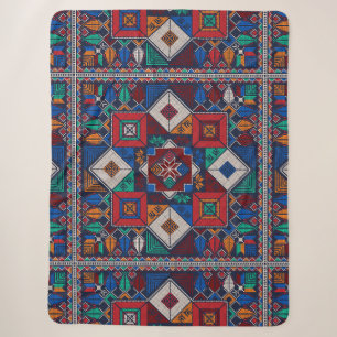 Traditionelle Palästina Stickerei täreez bunt Sherpadecke