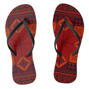 Traditionelle Palästina Stickerei täreez Muster Flip Flops