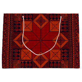 Traditionelle Palästina Stickerei täreez Muster Große Geschenktüte