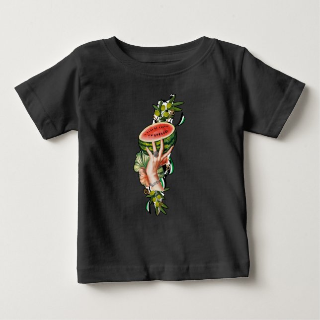 Traditionelle palästinensische Elemente auf der Ka Baby T-shirt (Vorderseite)