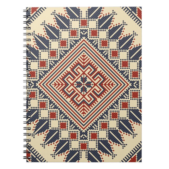 Traditionelle palästinensische Stickerei Notizblock (Vorderseite)