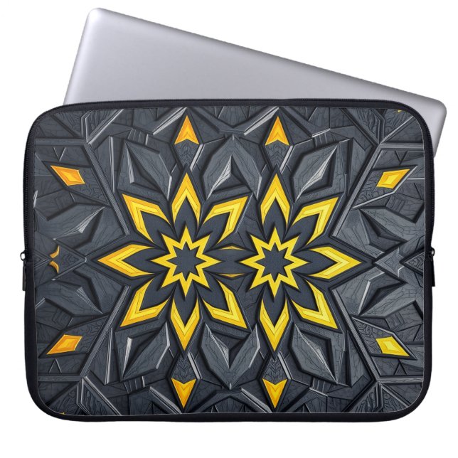 Traditionelle persische Geometrie Laptopschutzhülle (Vorderseite)
