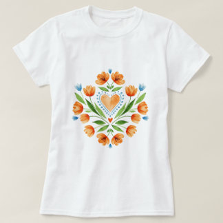 Traditionelle polnische Volkskunst T-Shirt