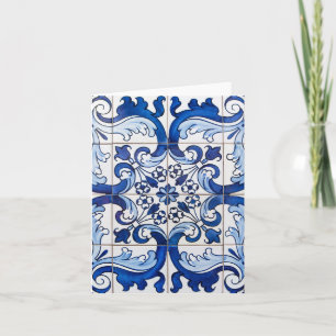 Traditionelle portugiesische Azulejo Tiles Karte