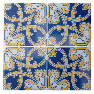Traditionelle portugiesische glasierte  fliese