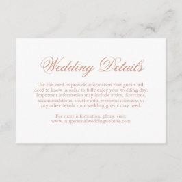 Traditionelle Rose Rosa Feierliche Hochzeit Begleitkarte