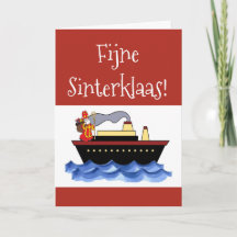 Traditionelle rote Sinterklaas-Wunschkarte 5. Deze