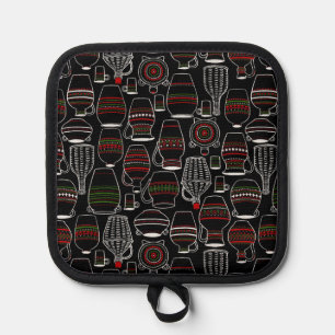 Traditionelle rumänische Pitchers (Farbe/Schwarz) Topflappen