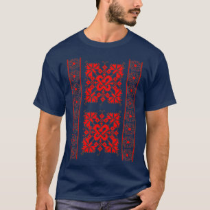 Traditionelle rumänische Volkskunst-Motive aus Olt T-Shirt