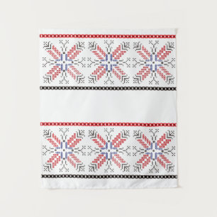 Traditionelle rumänische Volkskunst-Motive Rumänie Wandteppich