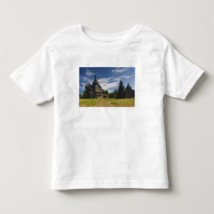 Traditionelle russisch-orthodoxe Holzkirche Kleinkind T-shirt