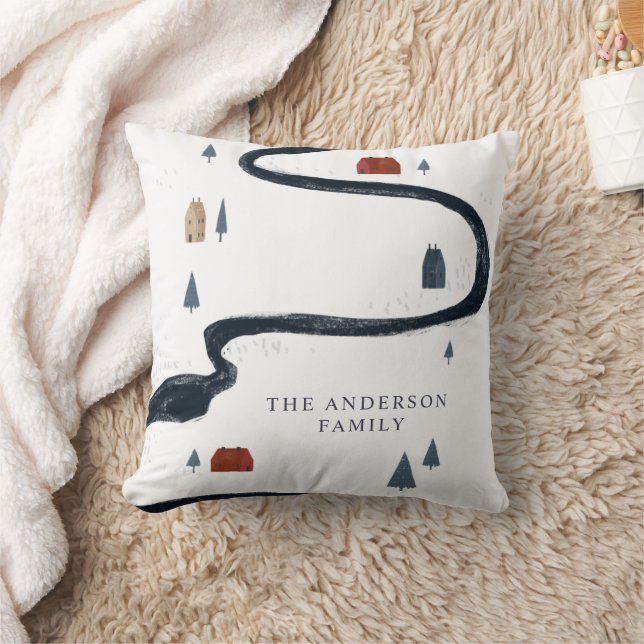 Traditionelle Rustikale Marine Roten Winter Frohe  Kissen (Decke)