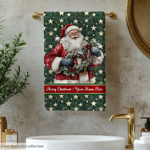 Traditionelle Santa Claus Badetücher Badhandtuch Set