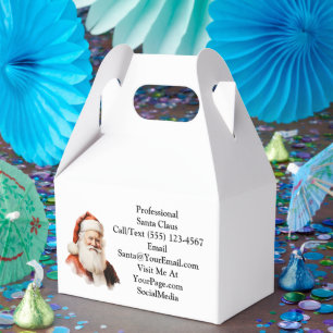 Traditionelle Santa Claus-Visitenkarte Geschenkschachtel