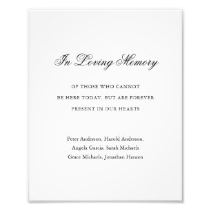 Traditionelle Schwarz-Weiß-Hochzeit Fotodruck