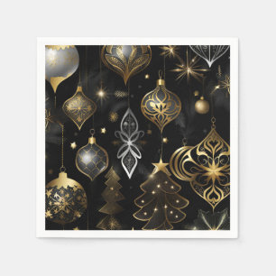 Traditionelle Silber- und Gold-Ornamente Serviette