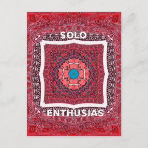 Traditionelle Sindhi Kultur Ajrak Muster Kunst Dru Postkarte