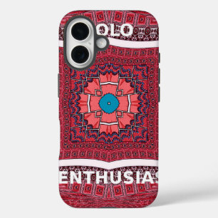 Traditionelle Sindhi-Kultur Ajrak-Muster-Kunststof iPhone 16 Hülle