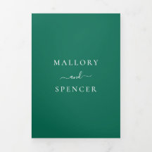 Traditionelle Smaragdgrüne Hochzeit