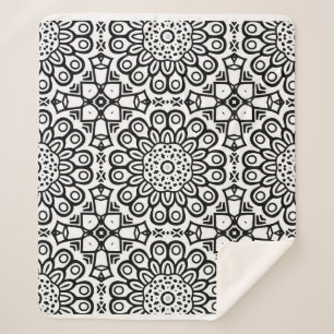 Traditionelle Sonnenblumen-Batik-Musterschmuck Sherpadecke