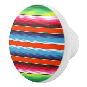 Traditionelle Spanisch Serape Keramikknauf