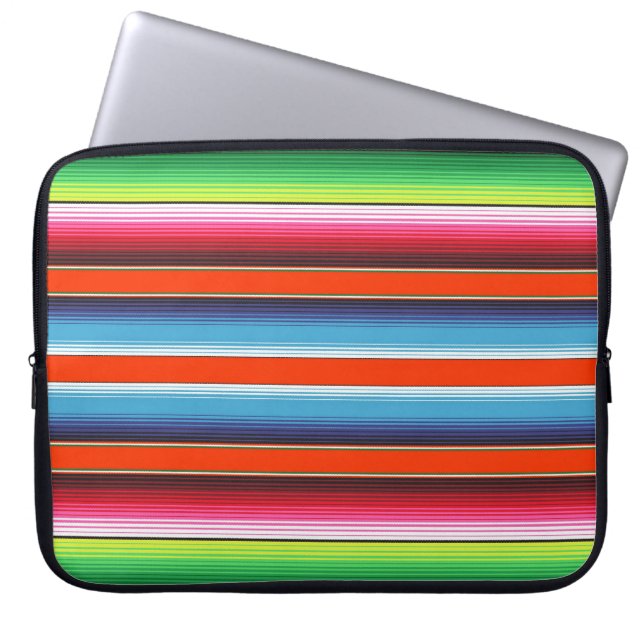 Traditionelle Spanisch Serape Laptopschutzhülle (Vorderseite)
