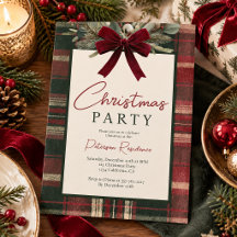 Traditionelle Tartan-Karo-Rotband-Weihnachts-