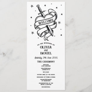 Traditionelle Tattoo Wedding Heart Zeremonie Detai Programm