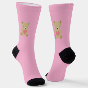 Traditionelle Teddybär Valentinstag Socken