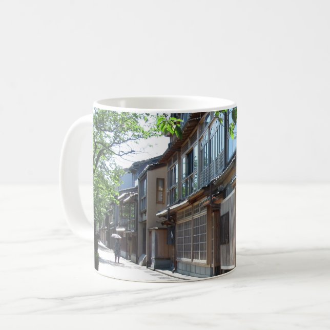Traditionelle Teehousinen: Kanazawa, Japan Kaffeetasse (Vorderseite Links)
