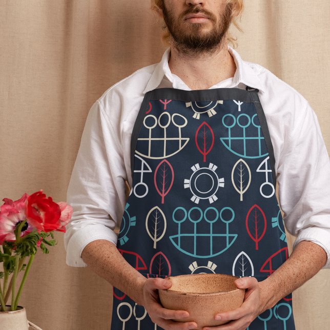 Traditionelle Tribal-Musterkunst Schürze (Tribal pattern apron)