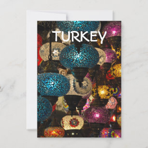 Traditionelle türkische Lampen Einladung