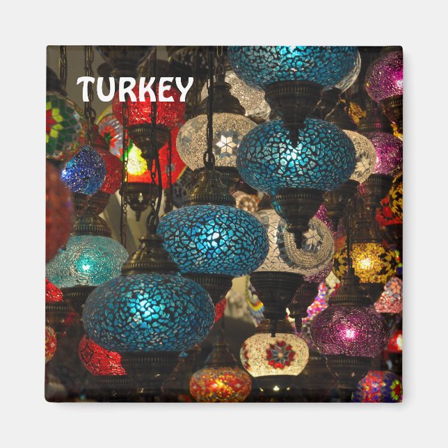 Traditionelle türkische Lampen Magnet (Vorne)