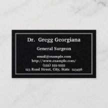 Traditionelle u. schlichte Geschäfts-Karte