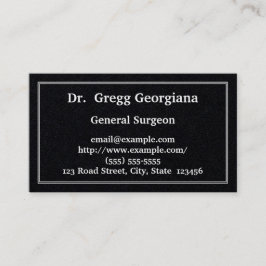 Traditionelle u. schlichte Geschäfts-Karte Visitenkarte