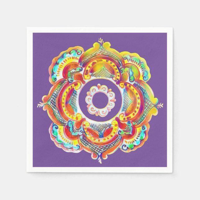 Traditionelle ukrainische Volkstasche Serviette (Vorderseite)