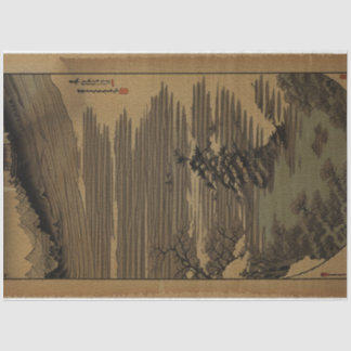 Traditionelle Vintage japanische Naturlandschaft N Seidenpapier